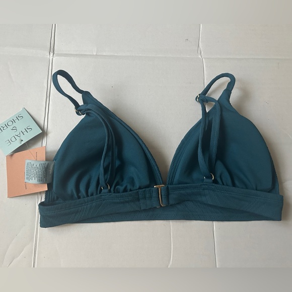 Shade & Shore Women’s Jacquard Triangle Bikini top M - Picture 4 of 6